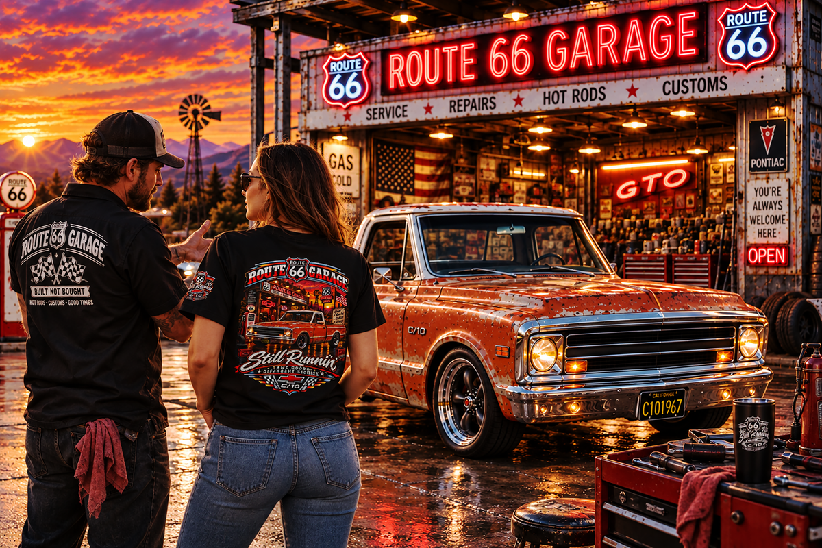 Still Runnin’ C10 | Route 66 Garage Graphic Tee
