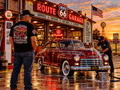 Crimson Cruiser | 1948 Plymouth Route 66 Garage Tee