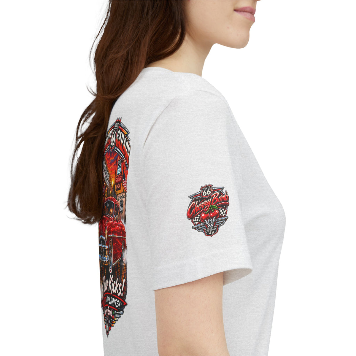 Route 66 Garage – Cherry Bomb ’49 Ford Tee