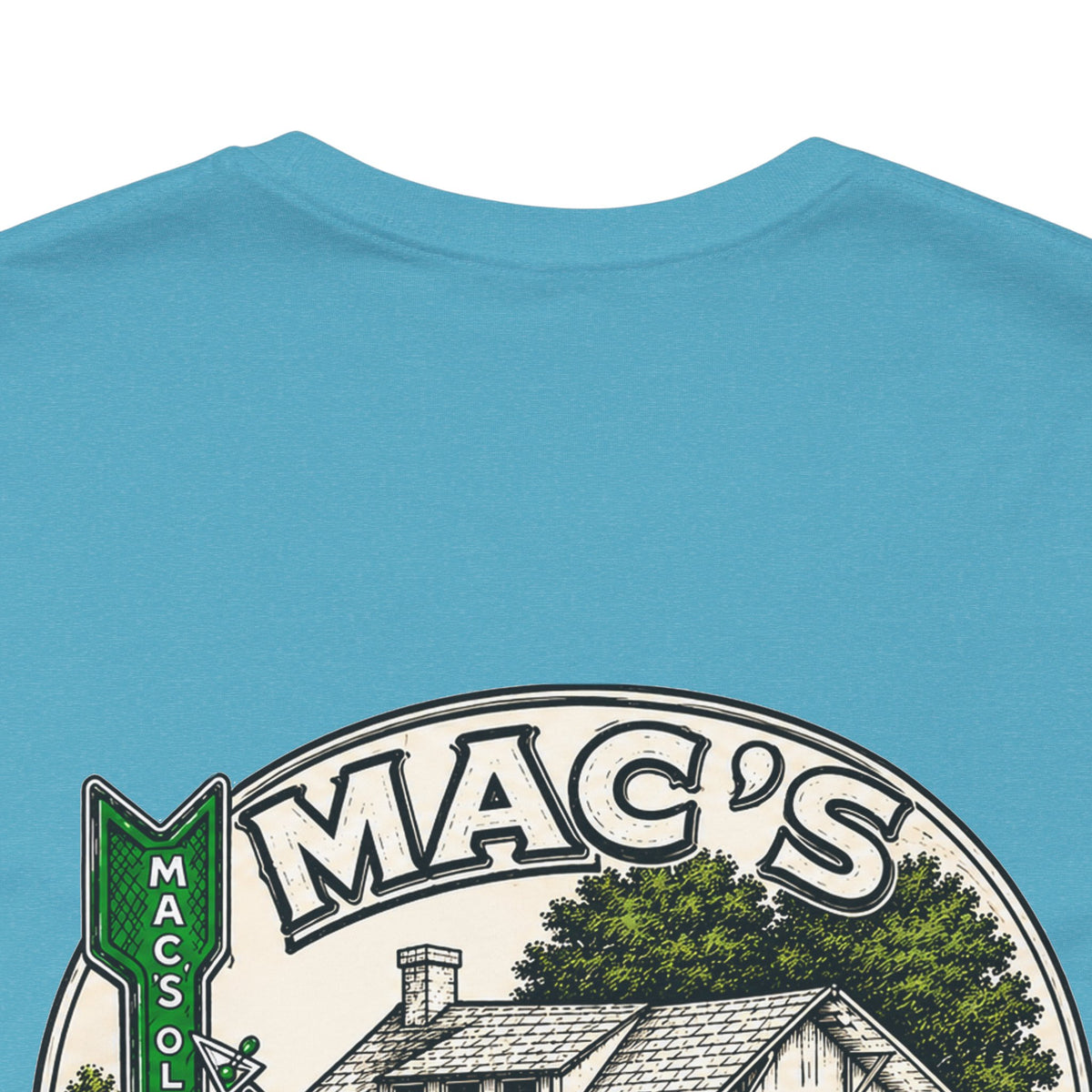Mac's Old House Tee — Vintage Country House Graphic T-Shirt