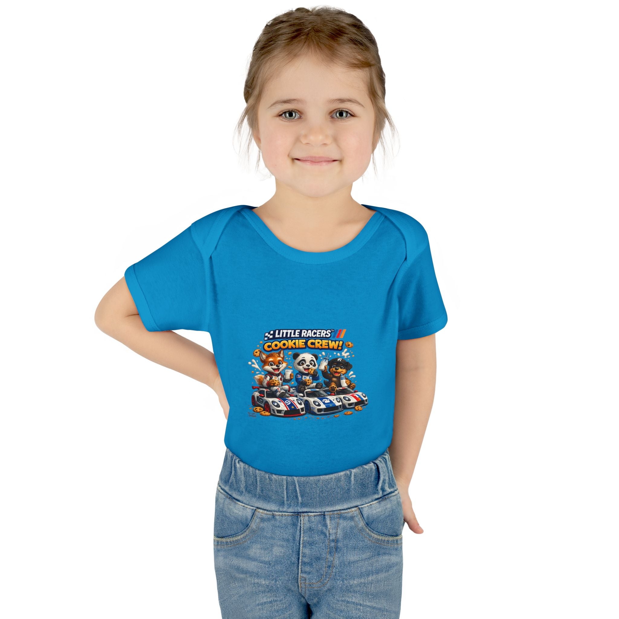 Limited Release: Little Racers Cookie Crew! Infant Racing Crew Bodysuit