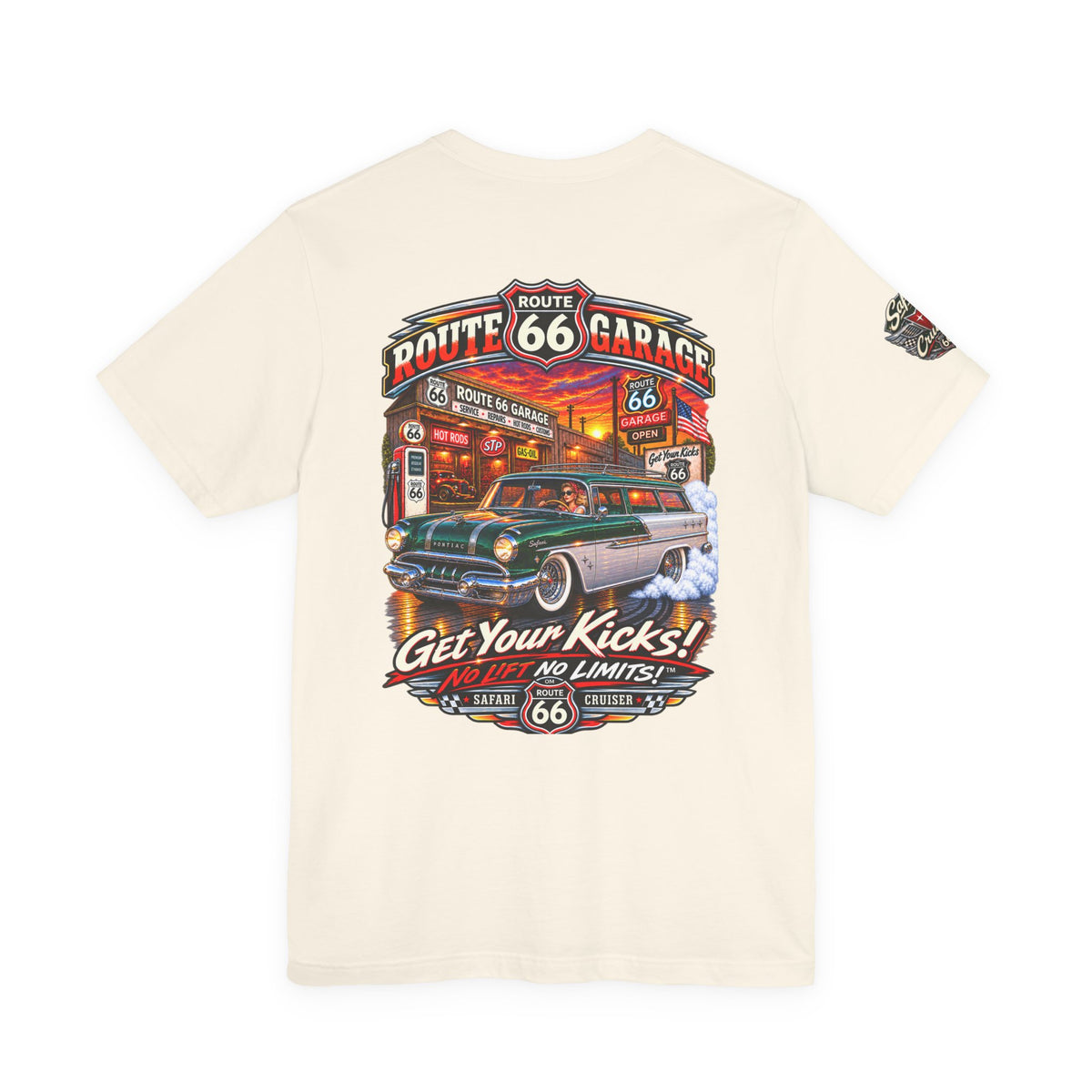 Route 66 Garage – Safari Cruiser Tee | No Lift! No Limits!™