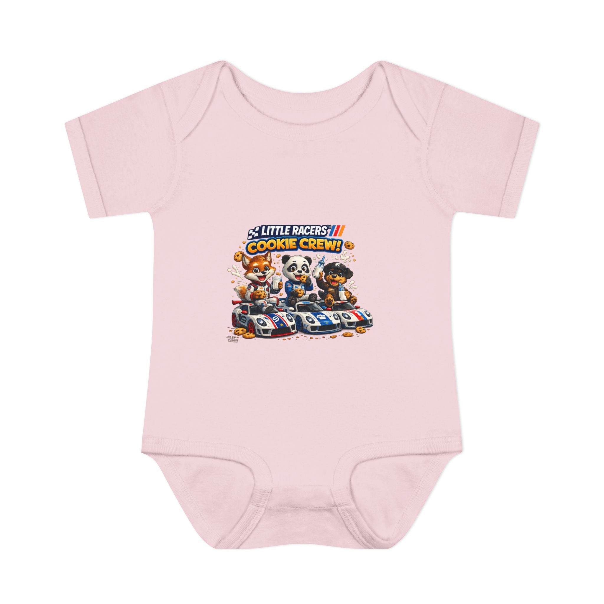 Limited Release: Little Racers Cookie Crew! Infant Racing Crew Bodysuit