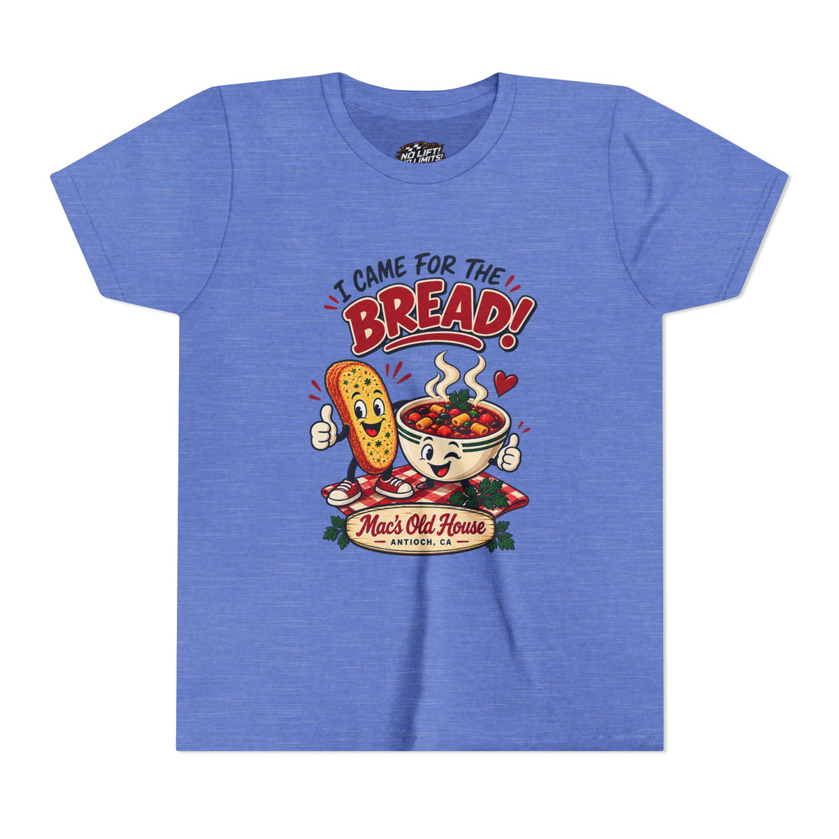 Youth Tee - "I Came for the Bread" Soup & Bread Kids T-Shirt