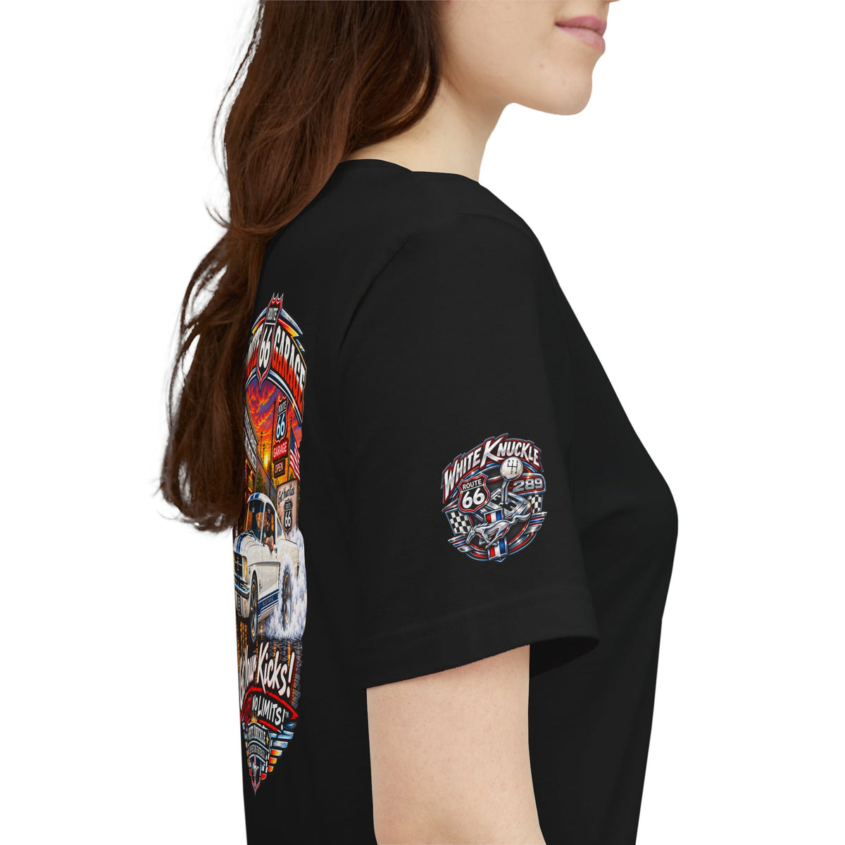 Route 66 Garage — White Knuckle ’65 Tee