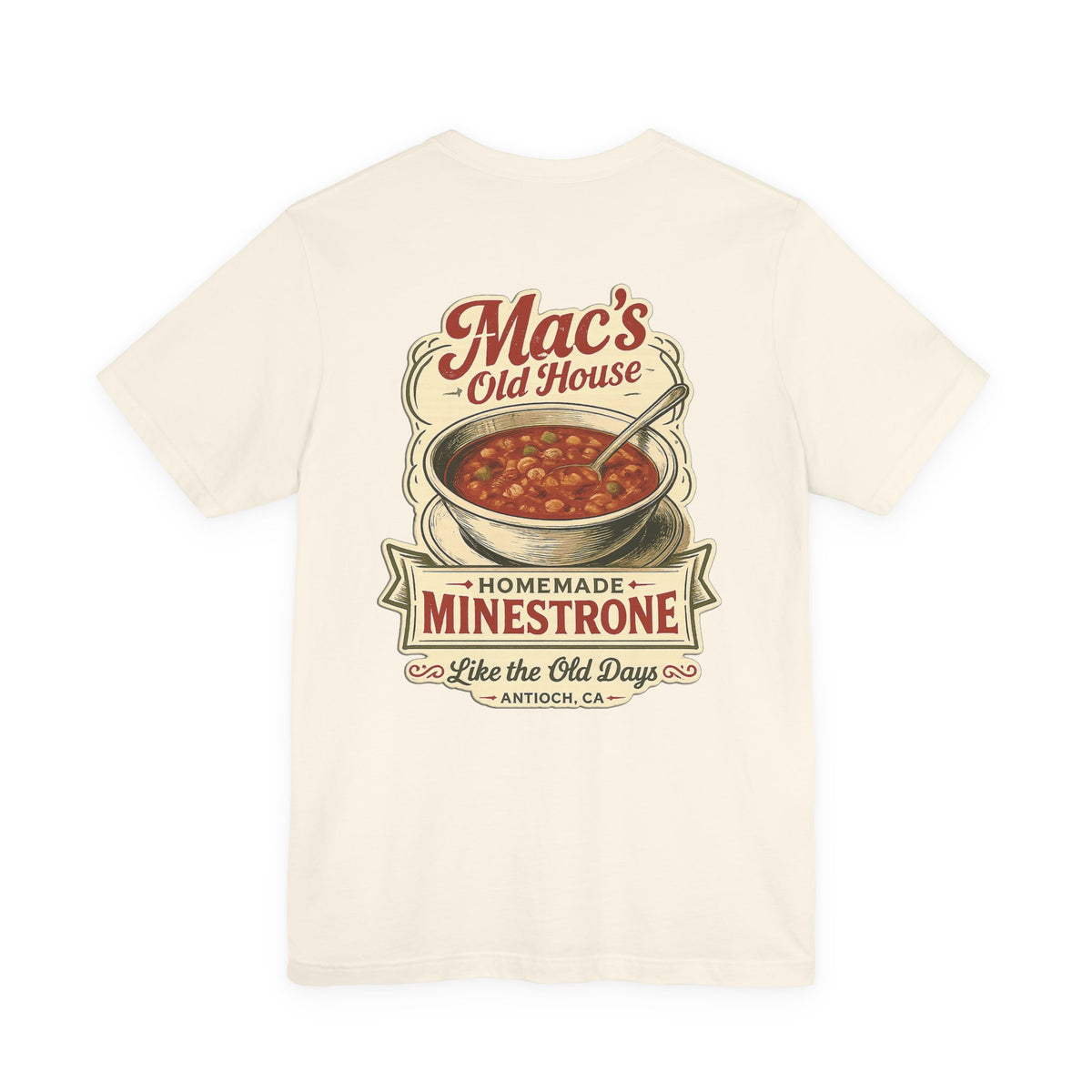 Mac’s Old House Homemade Minestrone Vintage T-Shirt