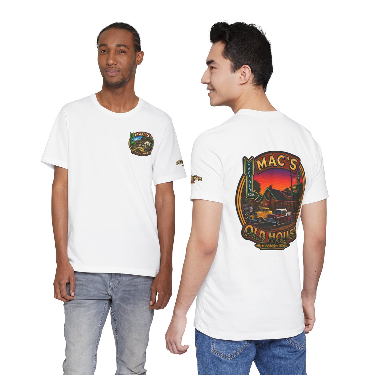 Mac's Old House Retro Diner Graphic Tee