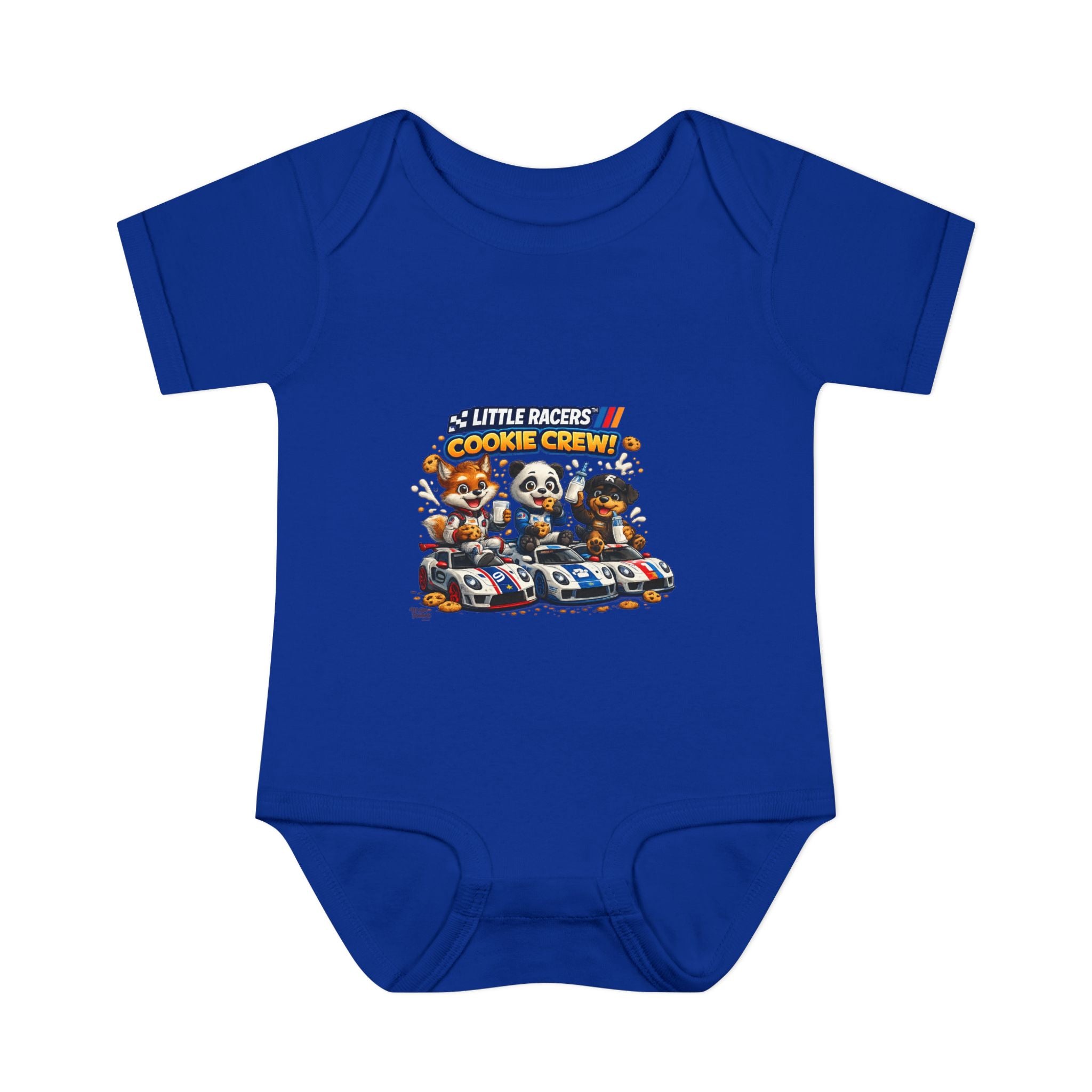 Limited Release: Little Racers Cookie Crew! Infant Racing Crew Bodysuit