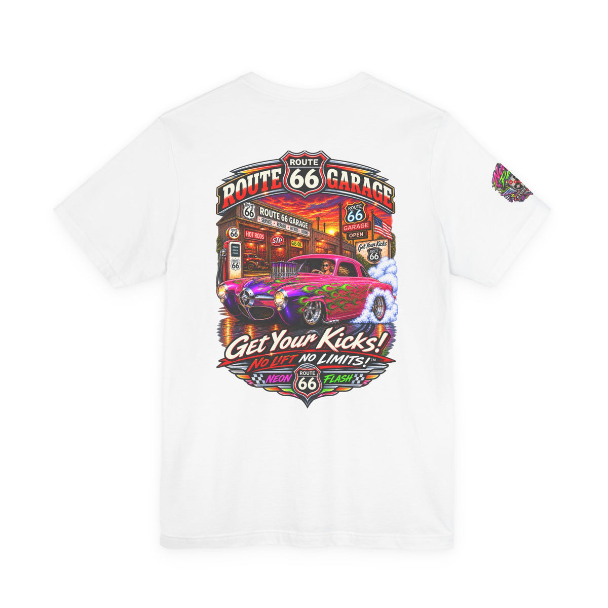 Studebaker T-Shirt – Neon Flash Classic Car Graphic Tee | Route 66 Garage