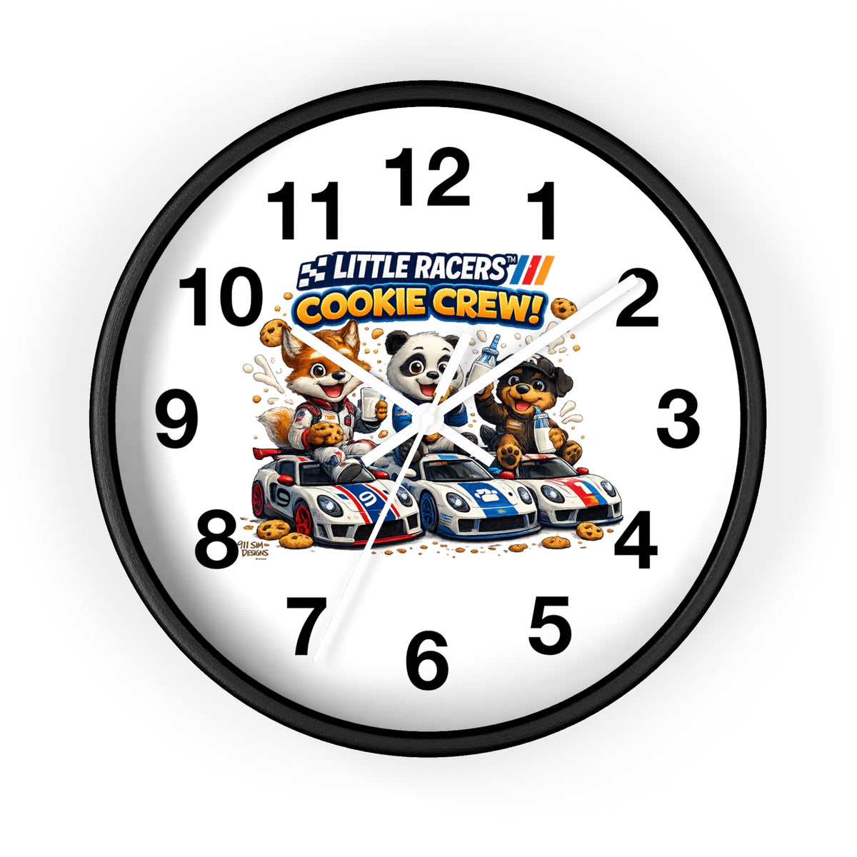 Little Racers™ Cookie Crew Learn-to-Tell-Time Wall Clock
