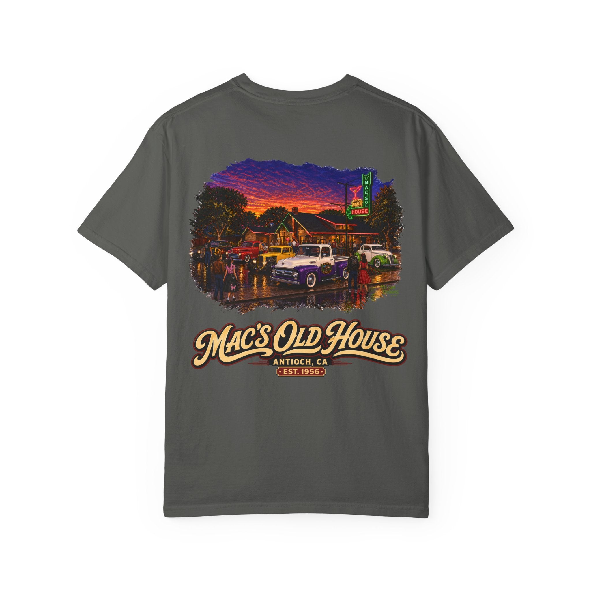 Mac’s Old House T-Shirt — Vintage Diner Scene Tee