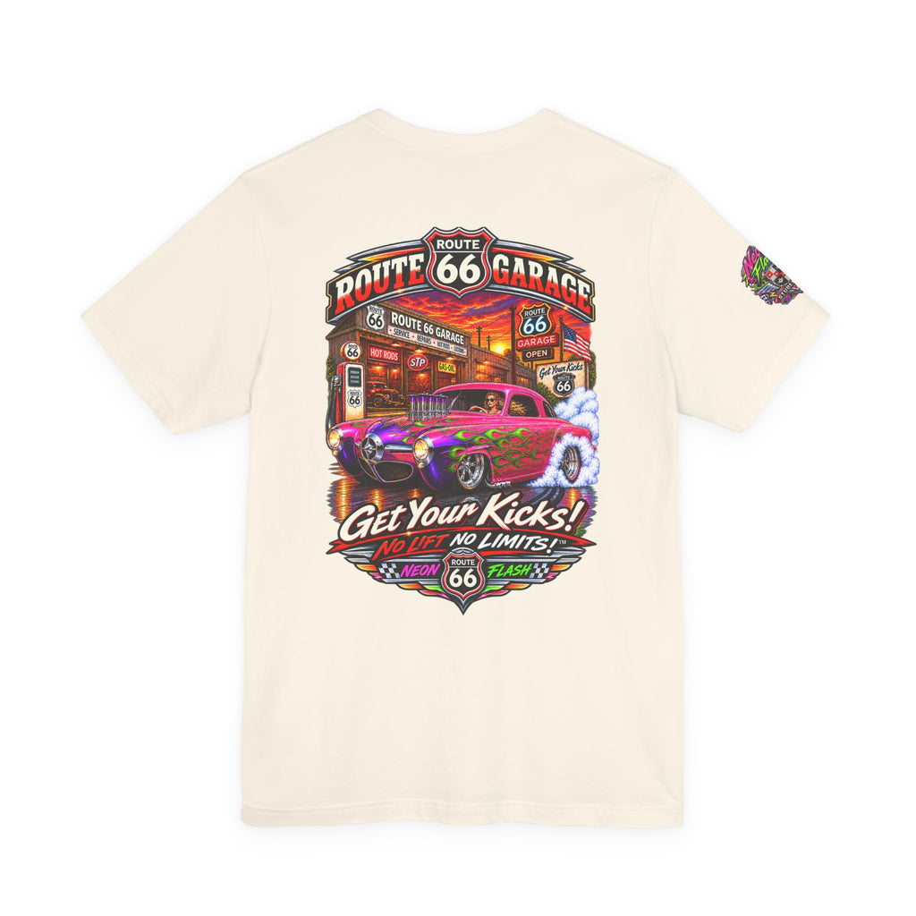 Studebaker T-Shirt – Neon Flash Classic Car Graphic Tee | Route 66 Garage