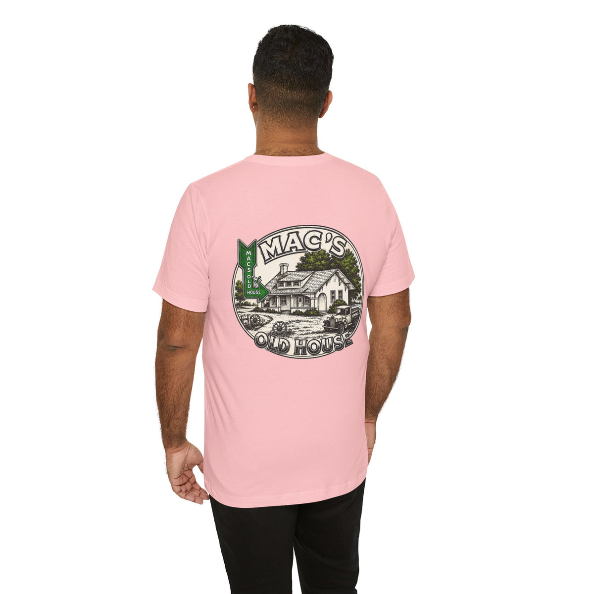 Mac's Old House Tee — Vintage Country House Graphic T-Shirt