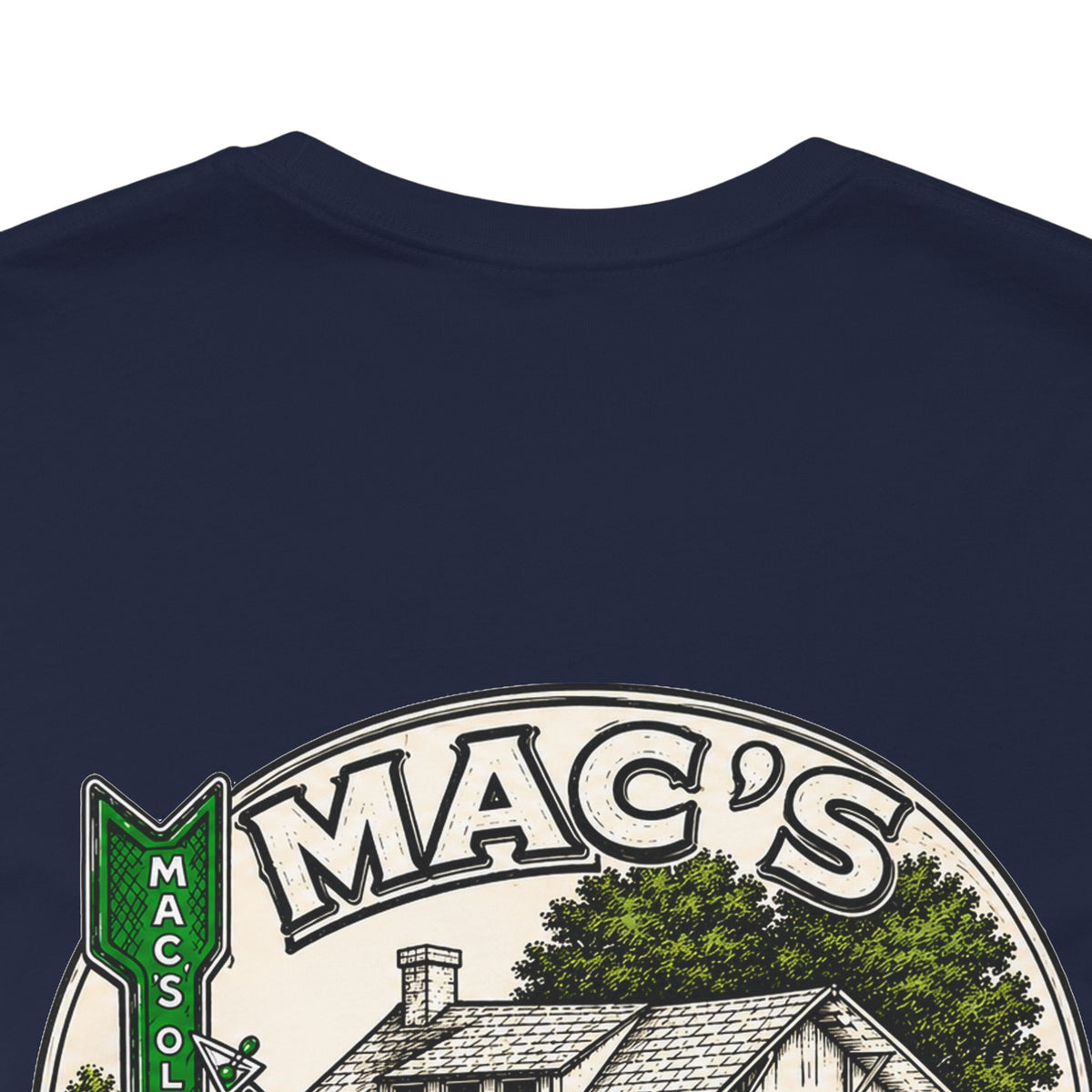 Mac's Old House Tee — Vintage Country House Graphic T-Shirt