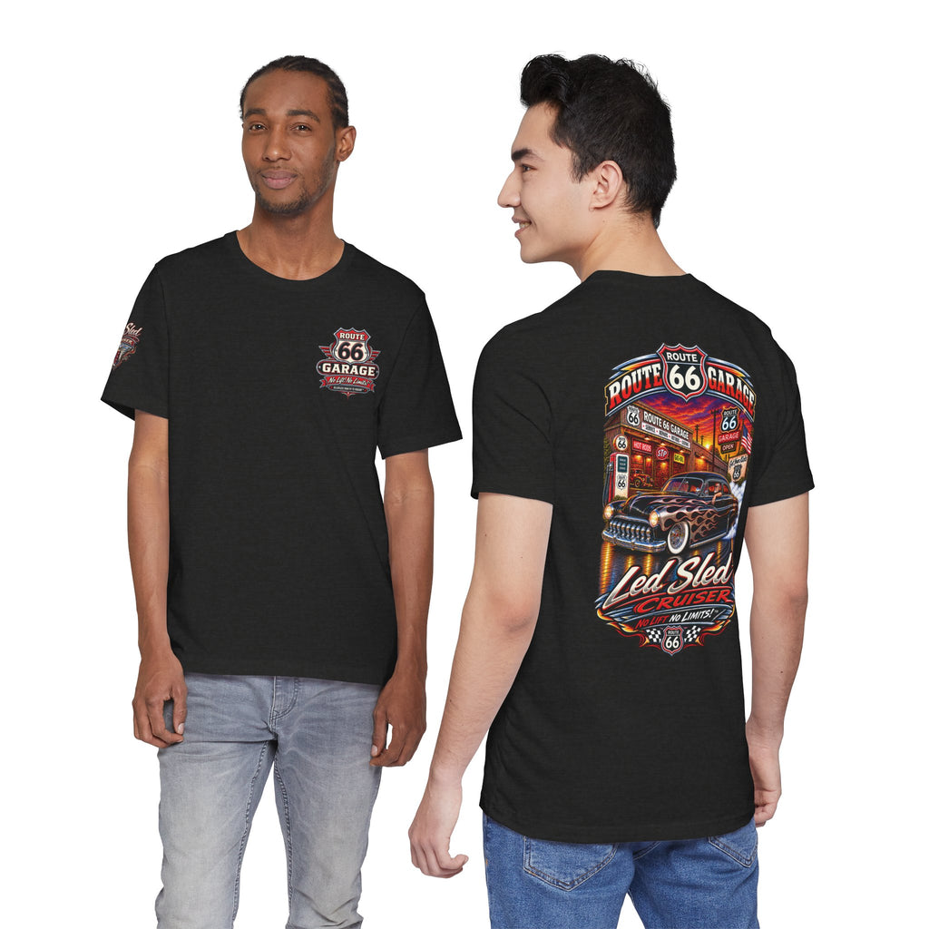 Lead Sled T-Shirt – Custom Cruiser Hot Rod Graphic Tee | Route 66 Garage