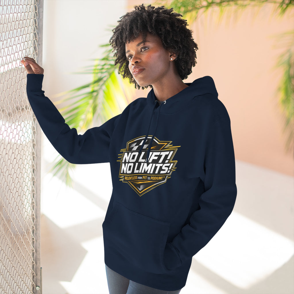 No Lift! No Limits! Relentless Hoodie — Motivational Gym Pullover