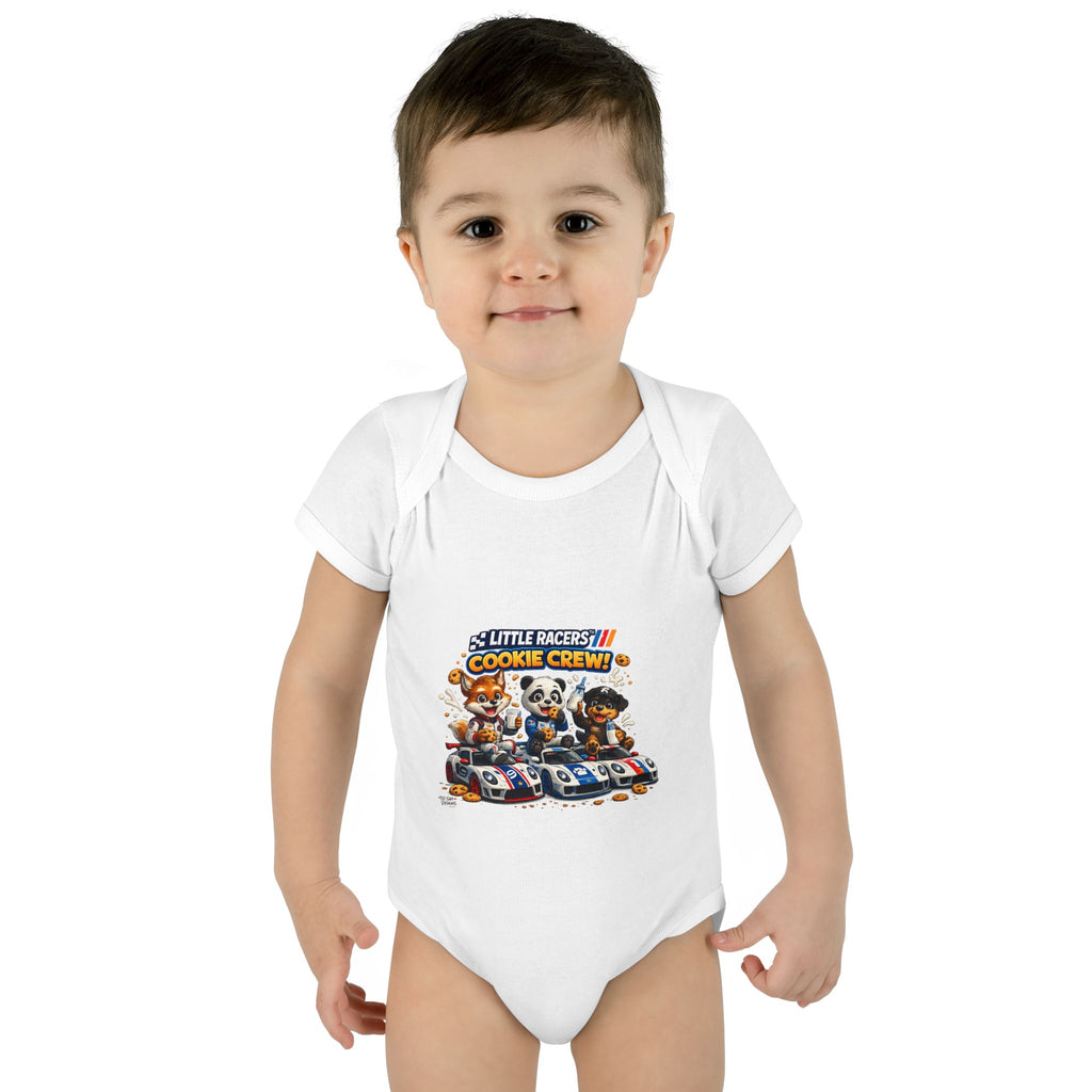 Limited Release: Little Racers Cookie Crew! Infant Racing Crew Bodysuit
