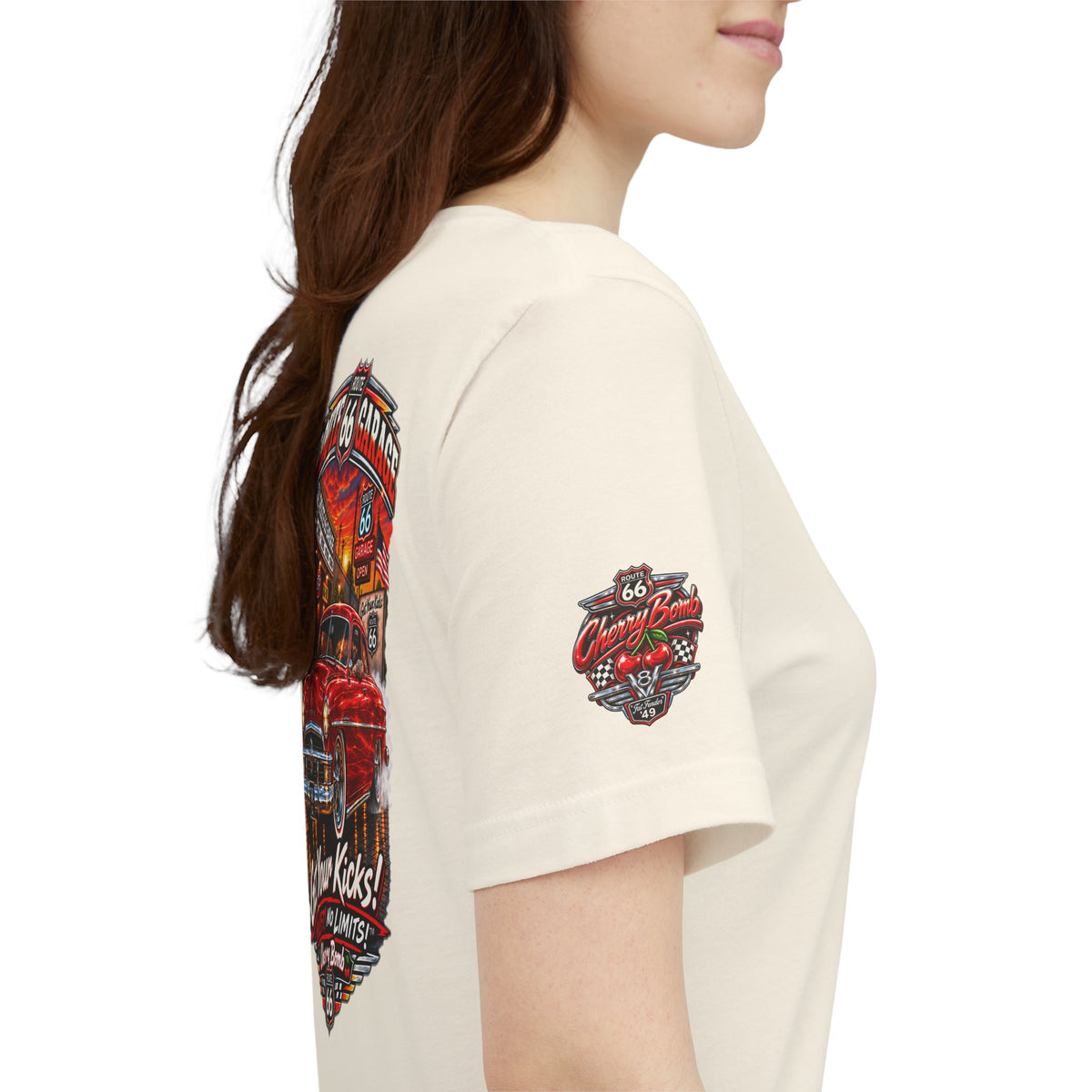 Route 66 Garage – Cherry Bomb ’49 Ford Tee