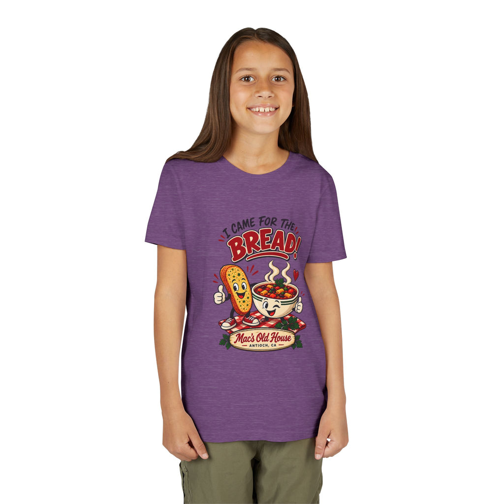 Youth Tee - "I Came for the Bread" Soup & Bread Kids T-Shirt