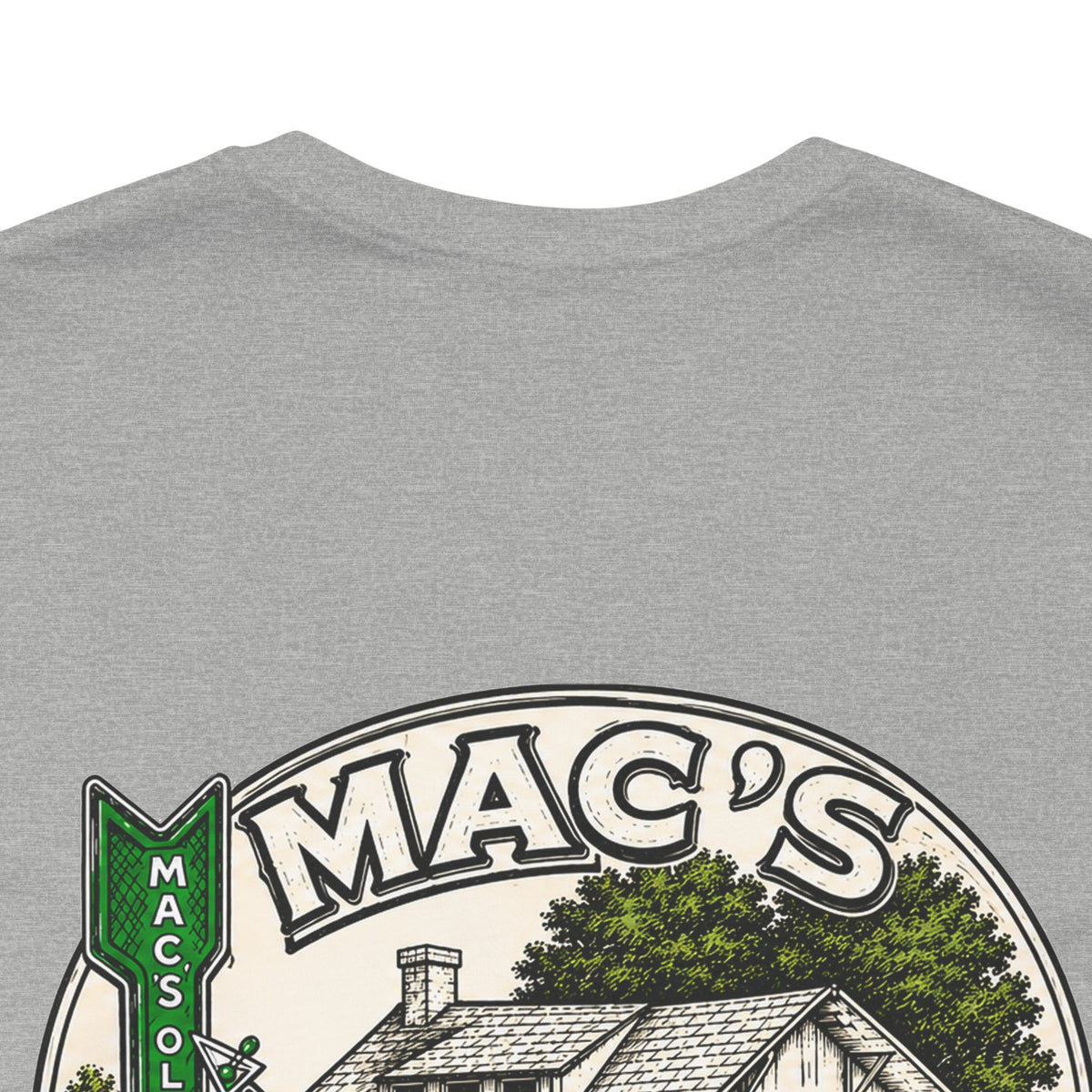 Mac's Old House Tee — Vintage Country House Graphic T-Shirt