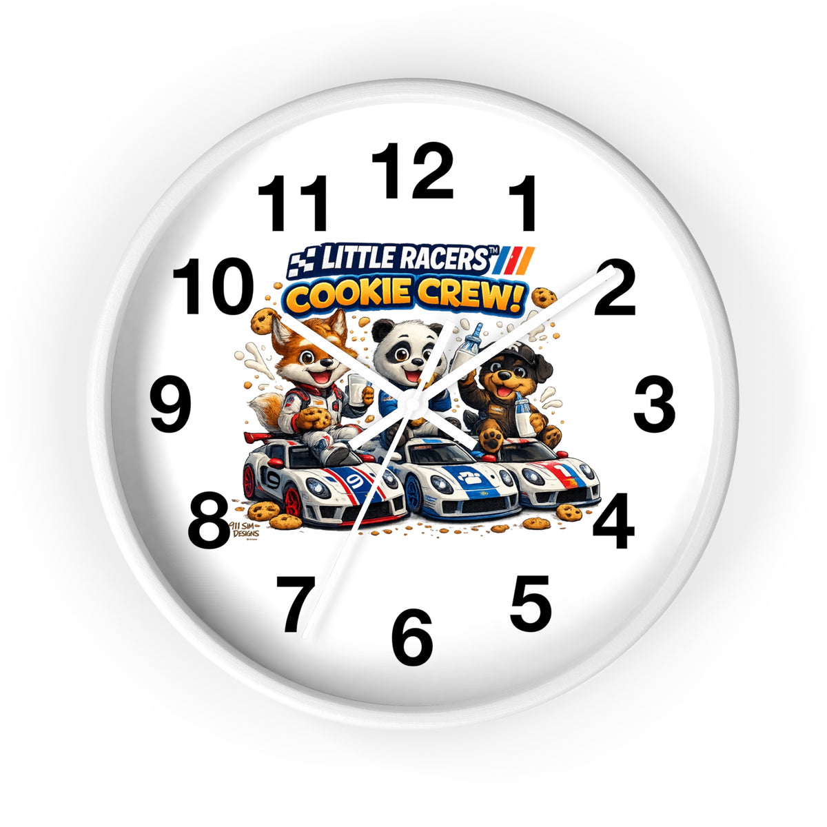 Little Racers™ Cookie Crew Learn-to-Tell-Time Wall Clock