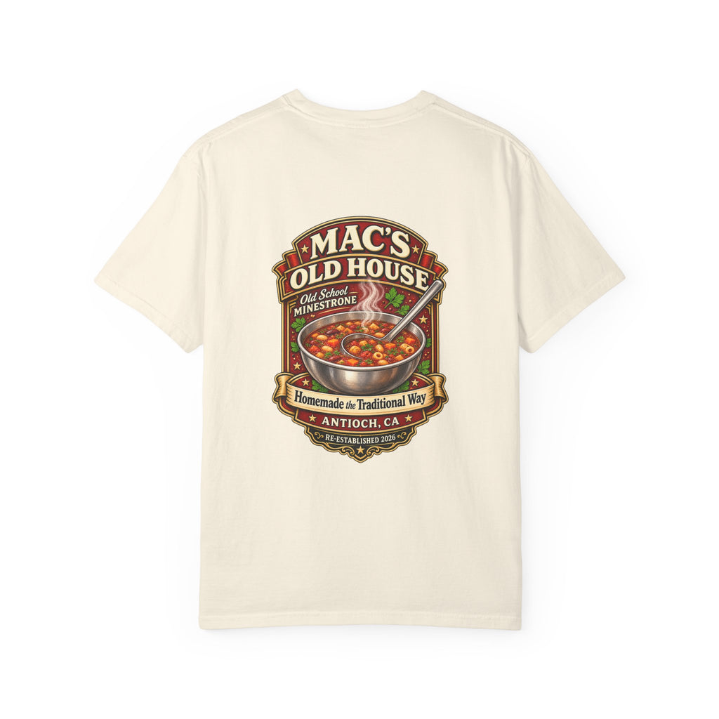 Mac’s Old House Old School Minestrone T-Shirt – Antioch, CA
