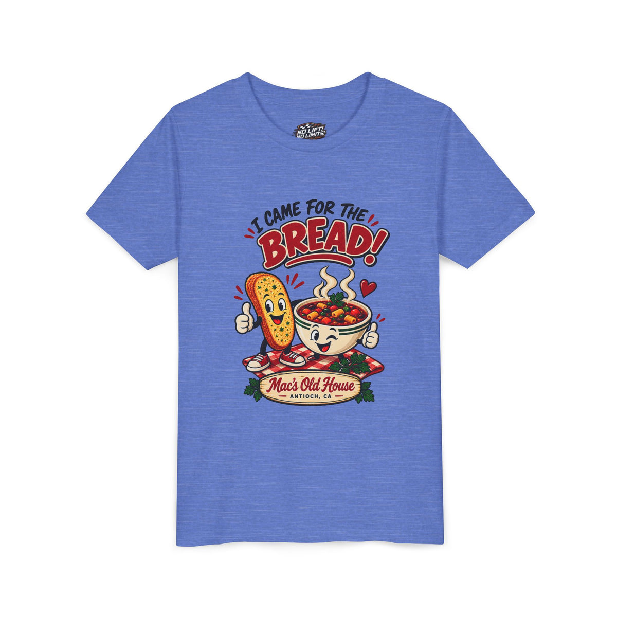 Youth Tee - "I Came for the Bread" Soup & Bread Kids T-Shirt