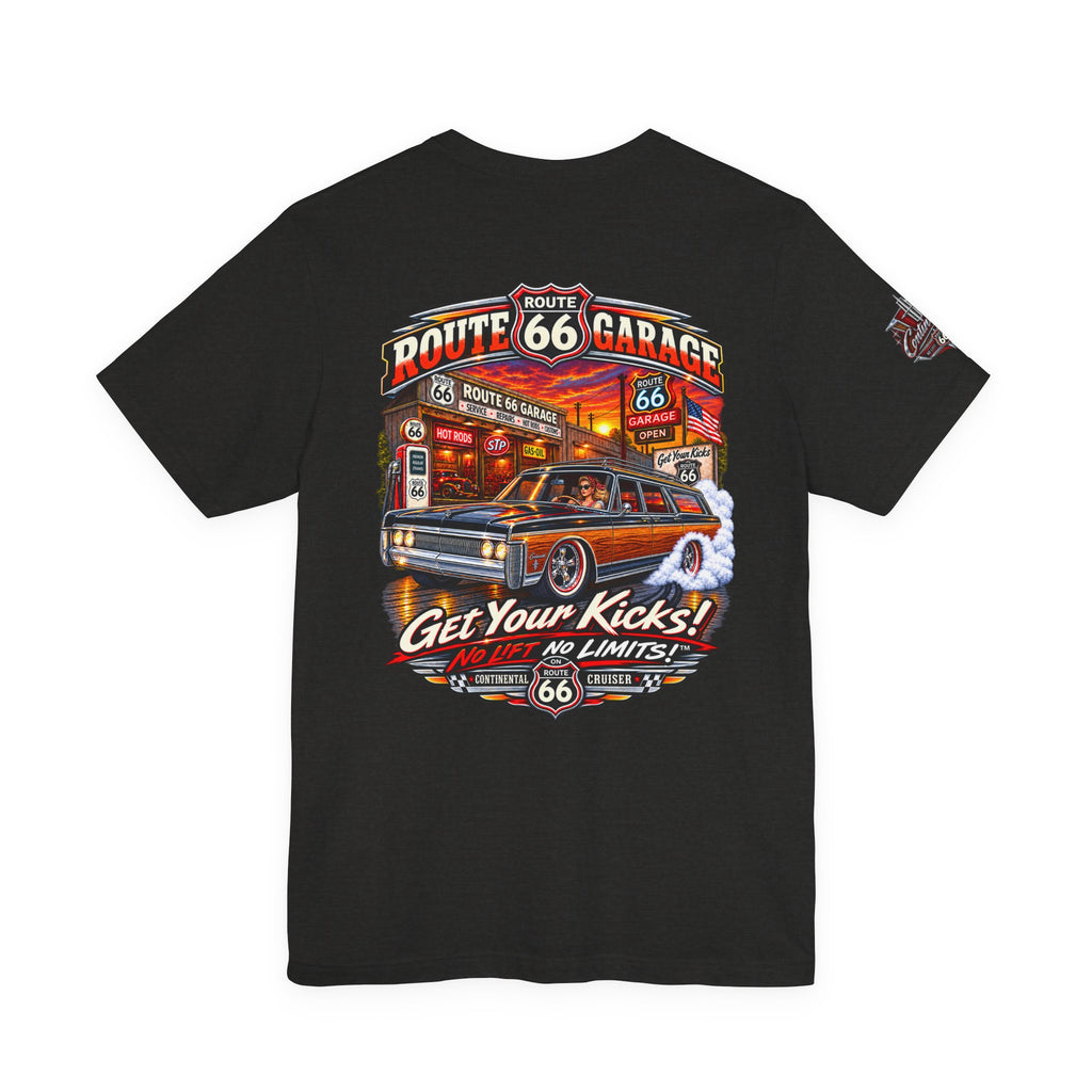 Woodgrain Station Wagon T-Shirt – Vintage Cruiser Graphic Tee | Route 66 Garage