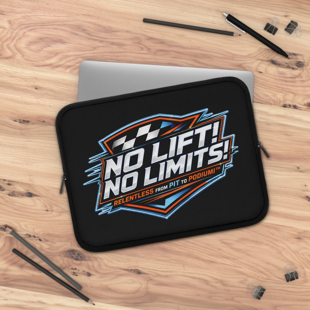 Laptop Sleeve — "No Lift! No Limits!" Racing Graphic Sleeve