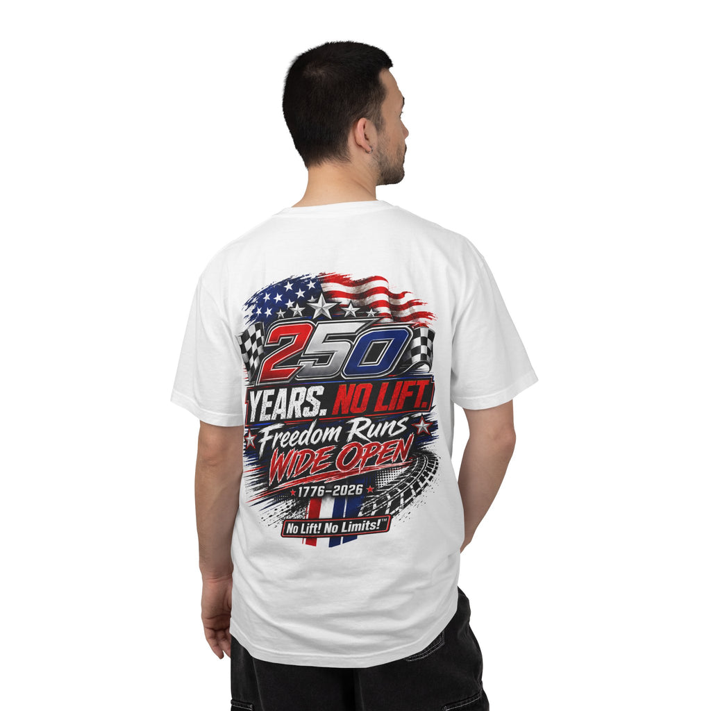 Patriotic '250 Years No Lift, No Limits' T-Shirt