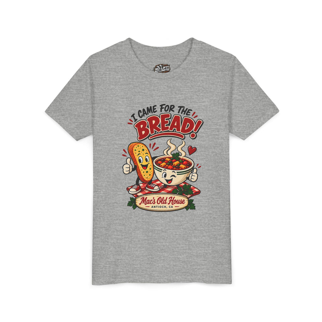 Youth Tee - "I Came for the Bread" Soup & Bread Kids T-Shirt
