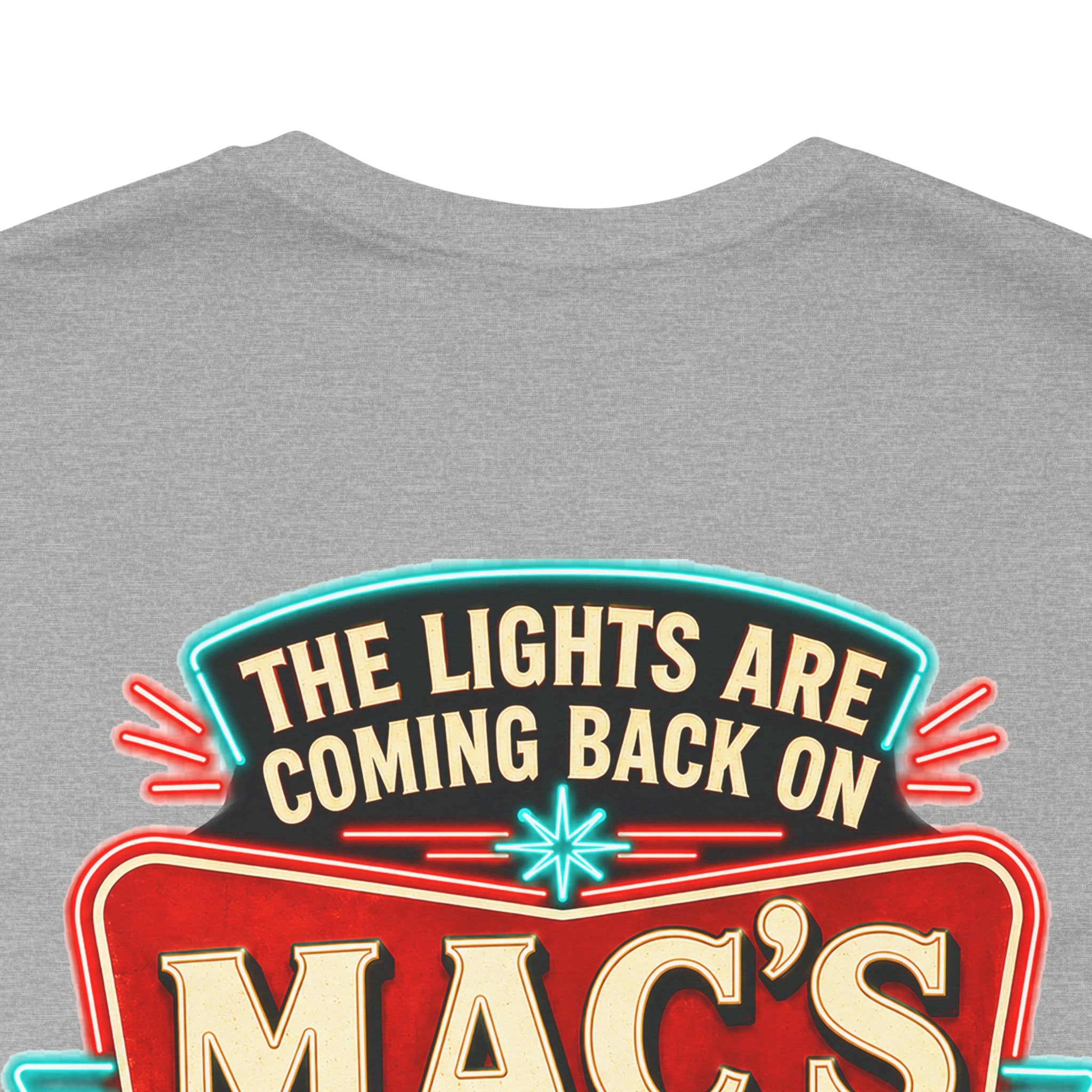 Mac’s Old House “The Lights Are Coming Back On” Coming Soon Shirt