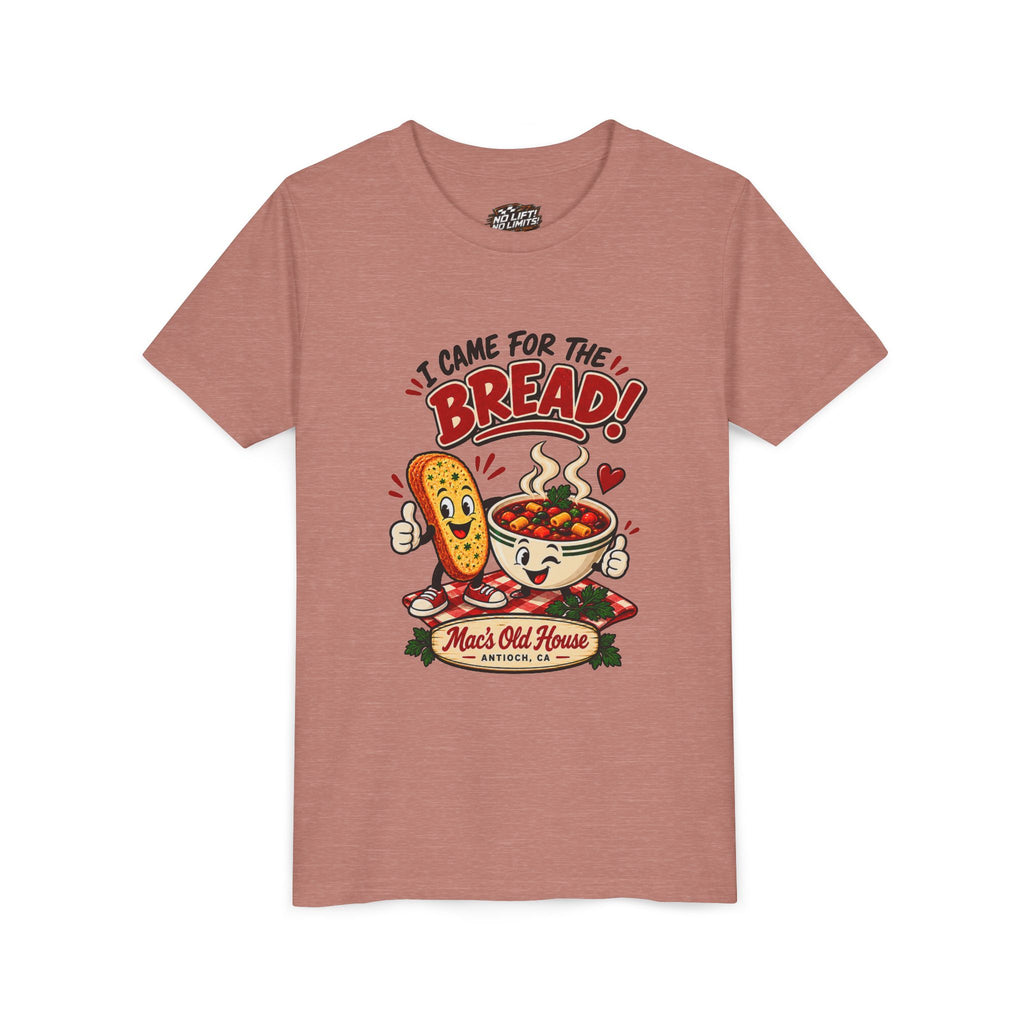 Youth Tee - "I Came for the Bread" Soup & Bread Kids T-Shirt