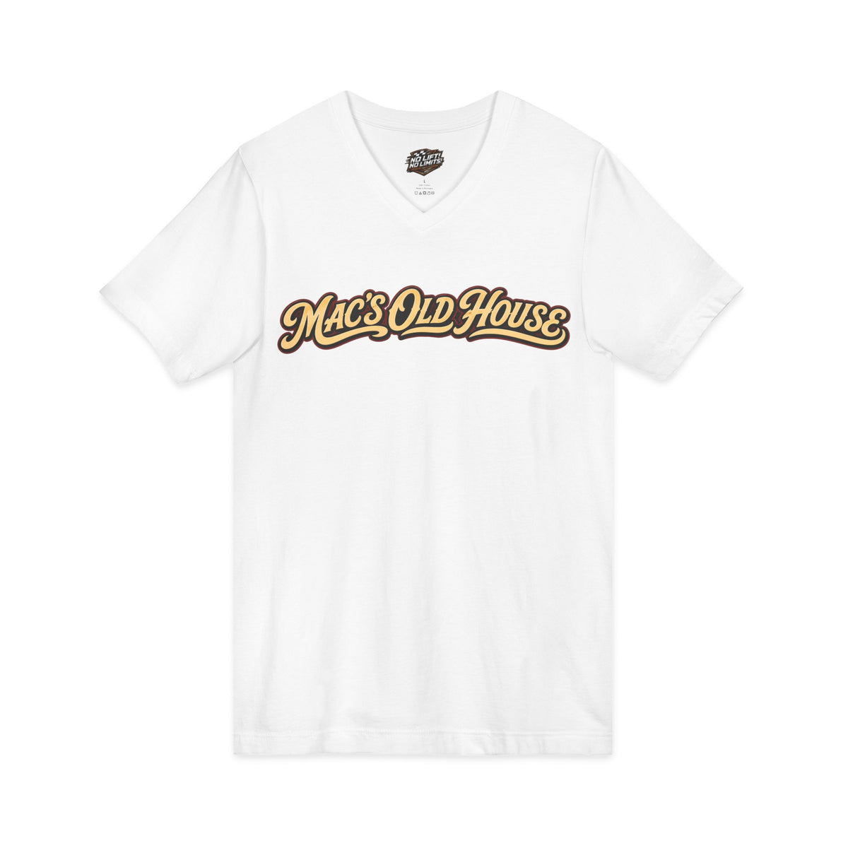 Mac’s Old House Re-Established 2026  V-Neck Tee