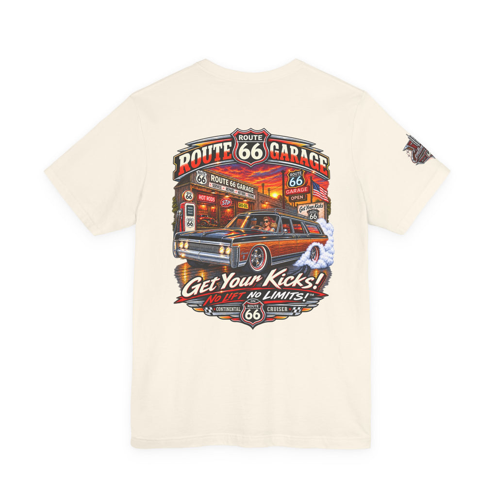 Woodgrain Station Wagon T-Shirt – Vintage Cruiser Graphic Tee | Route 66 Garage