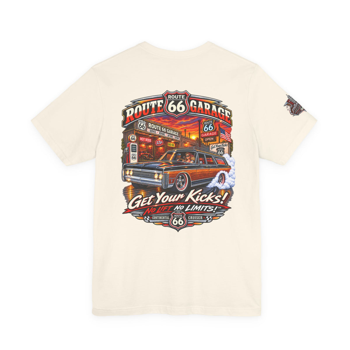 Woodgrain Station Wagon T-Shirt – Vintage Cruiser Graphic Tee | Route 66 Garage