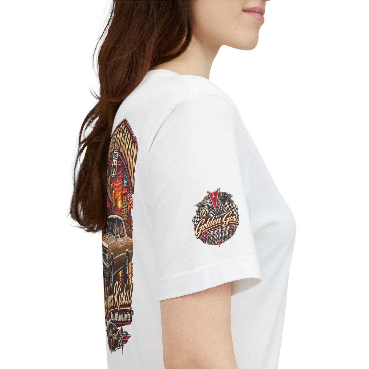 Pontiac GTO T-Shirt – Golden Goat Muscle Car Tee | Route 66 Garage