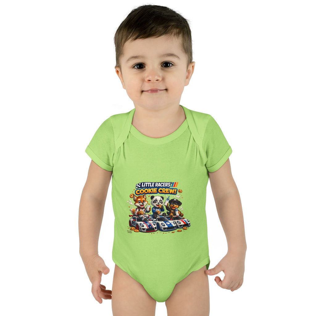 Limited Release: Little Racers Cookie Crew! Infant Racing Crew Bodysuit