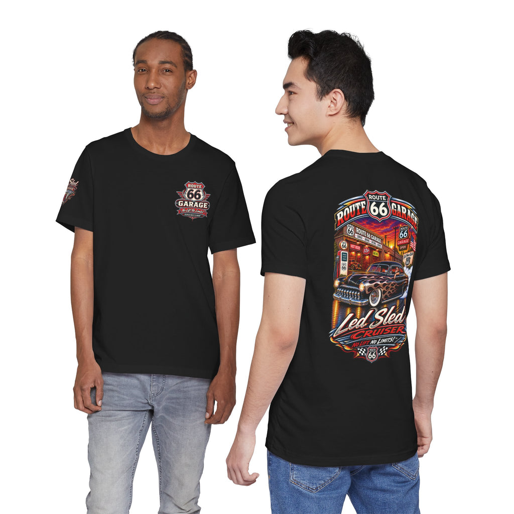 Lead Sled T-Shirt – Custom Cruiser Hot Rod Graphic Tee | Route 66 Garage