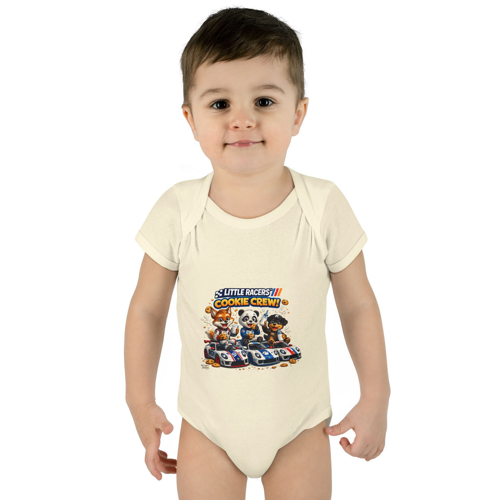 Limited Release: Little Racers Cookie Crew! Infant Racing Crew Bodysuit