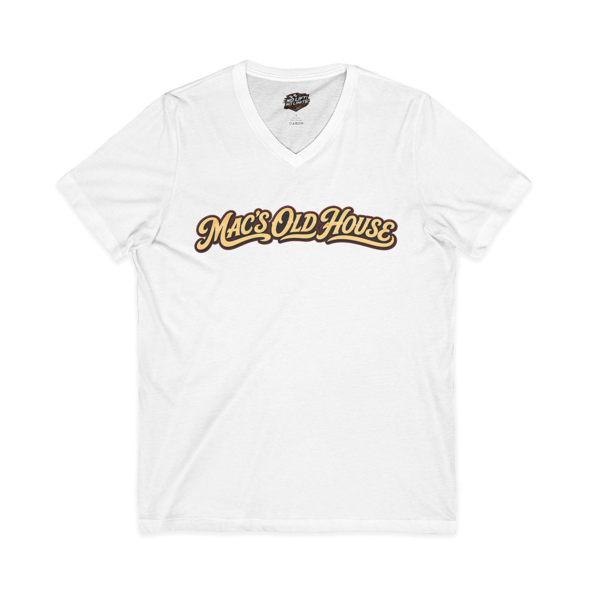 Mac’s Old House Re-Established 2026  V-Neck Tee