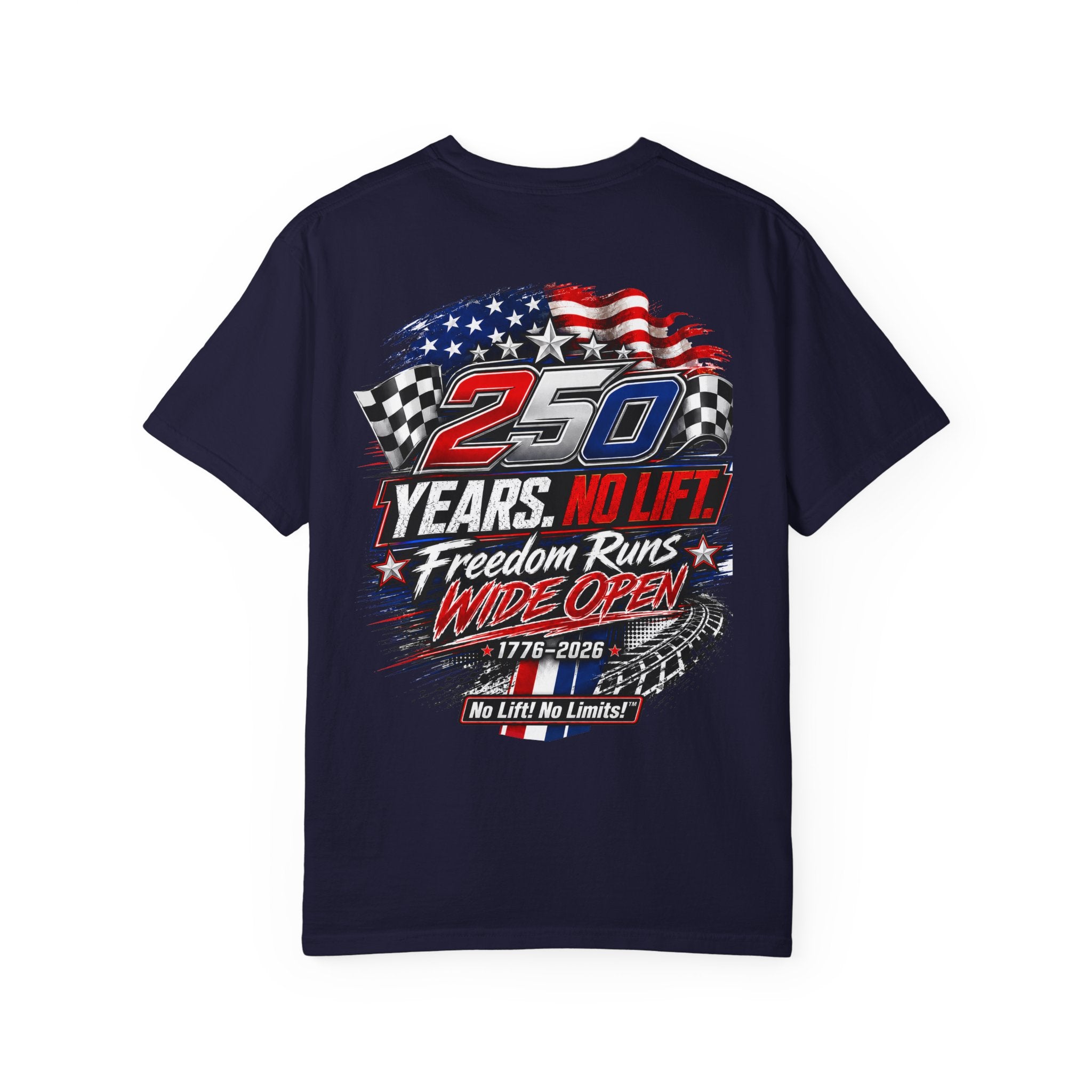 Patriotic '250 Years No Lift, No Limits' T-Shirt