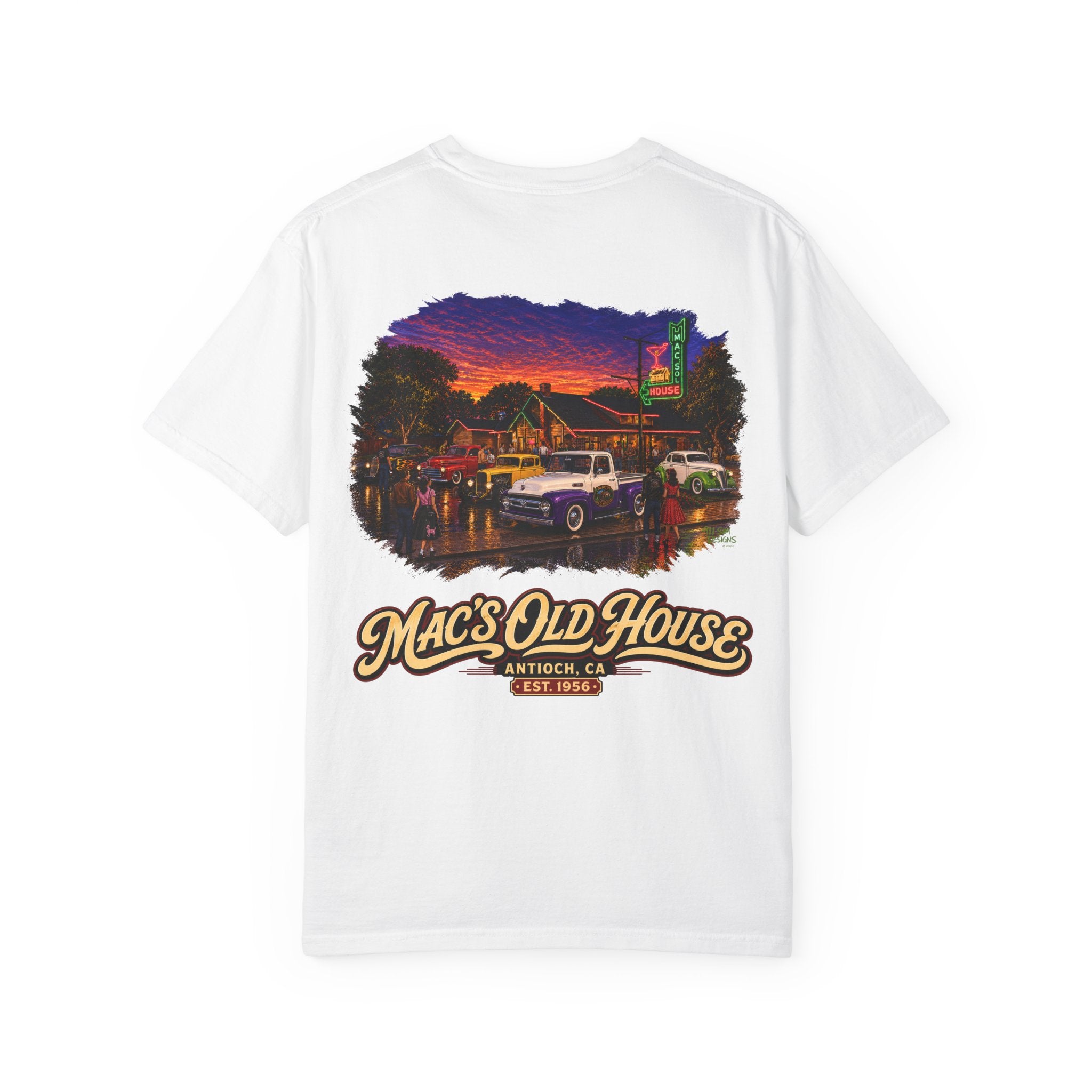 Mac’s Old House T-Shirt — Vintage Diner Scene Tee