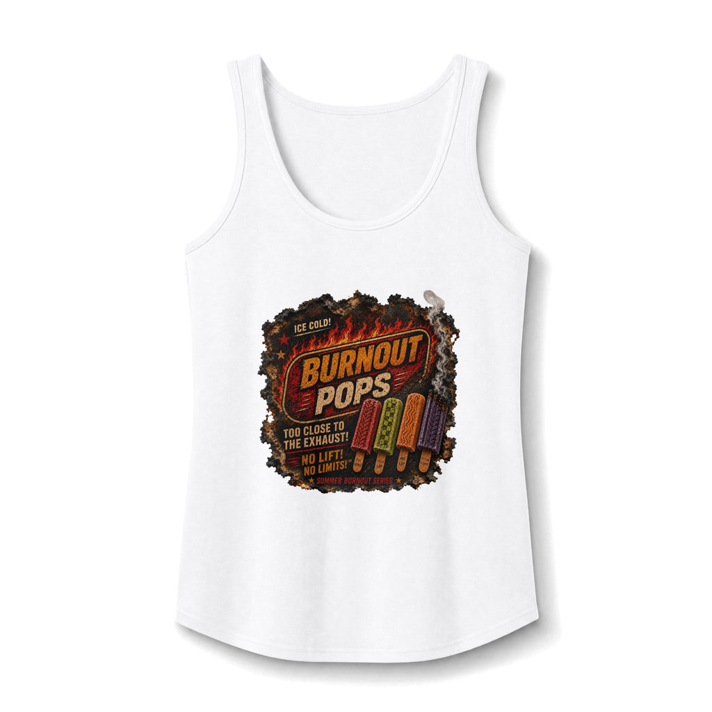 Burnout Pops Retro Ice Pop Graphic Tank Top