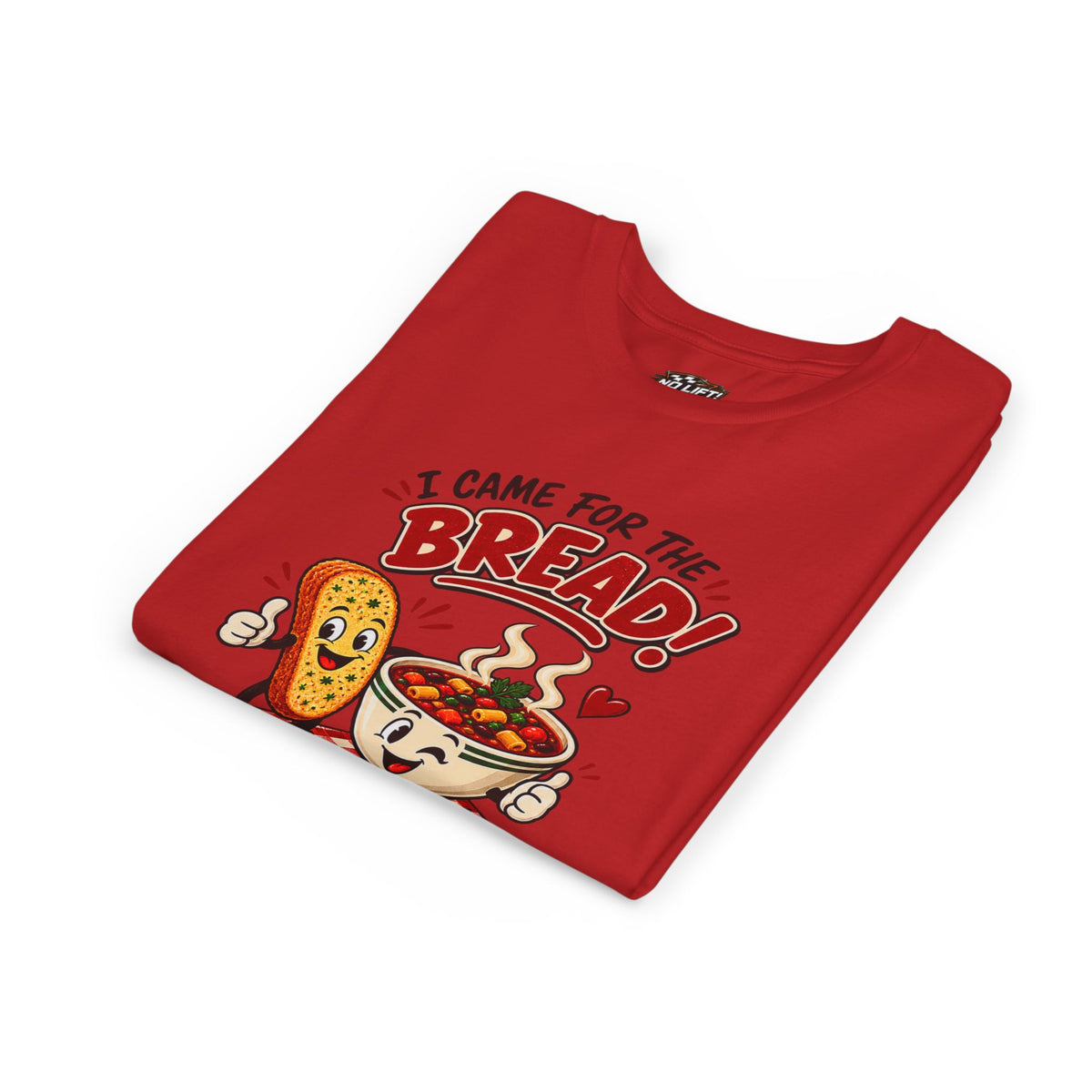 Youth Tee - "I Came for the Bread" Soup & Bread Kids T-Shirt
