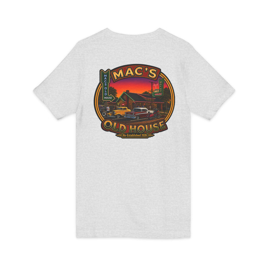 Mac’s Old House Re-Established 2026  V-Neck Tee