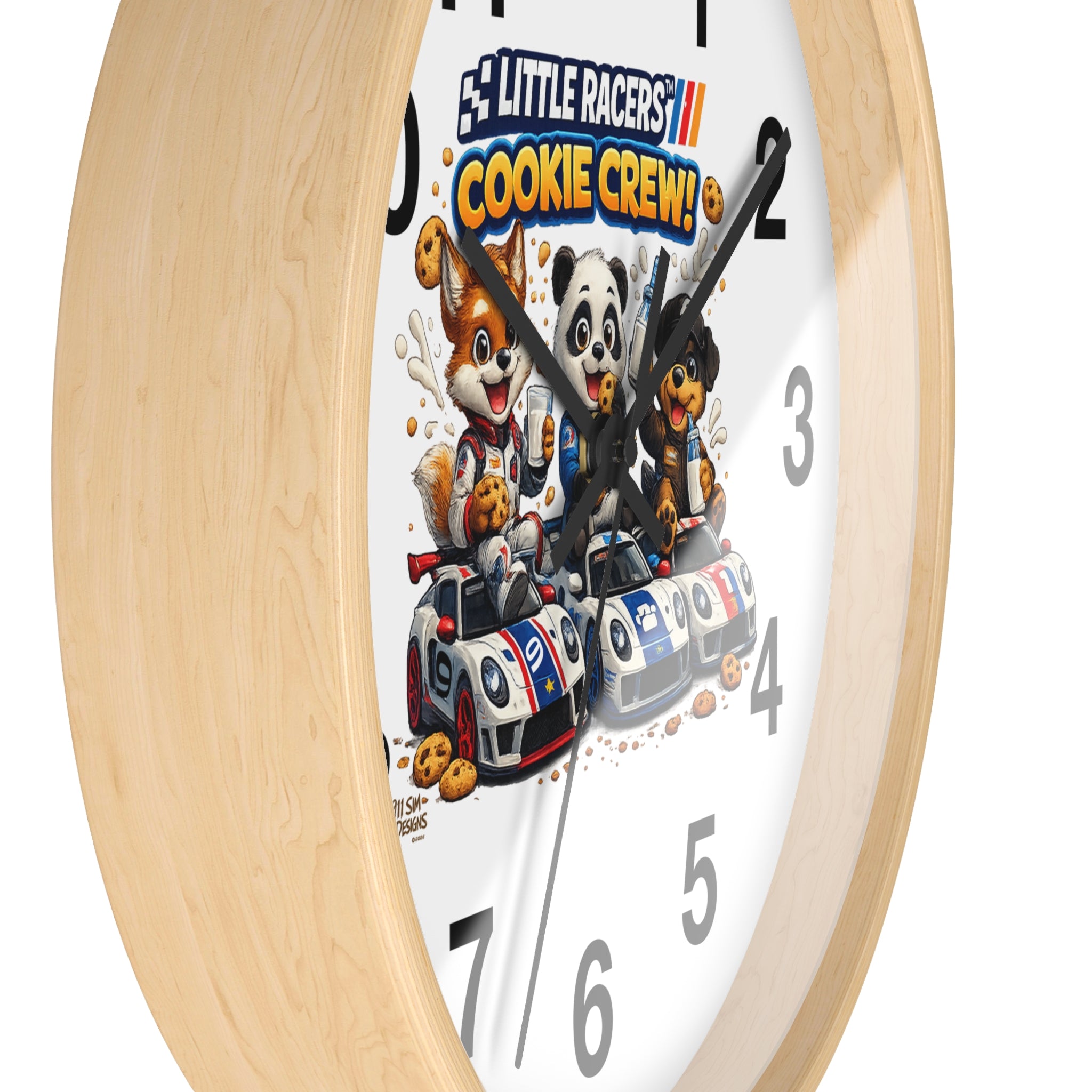 Little Racers™ Cookie Crew Learn-to-Tell-Time Wall Clock