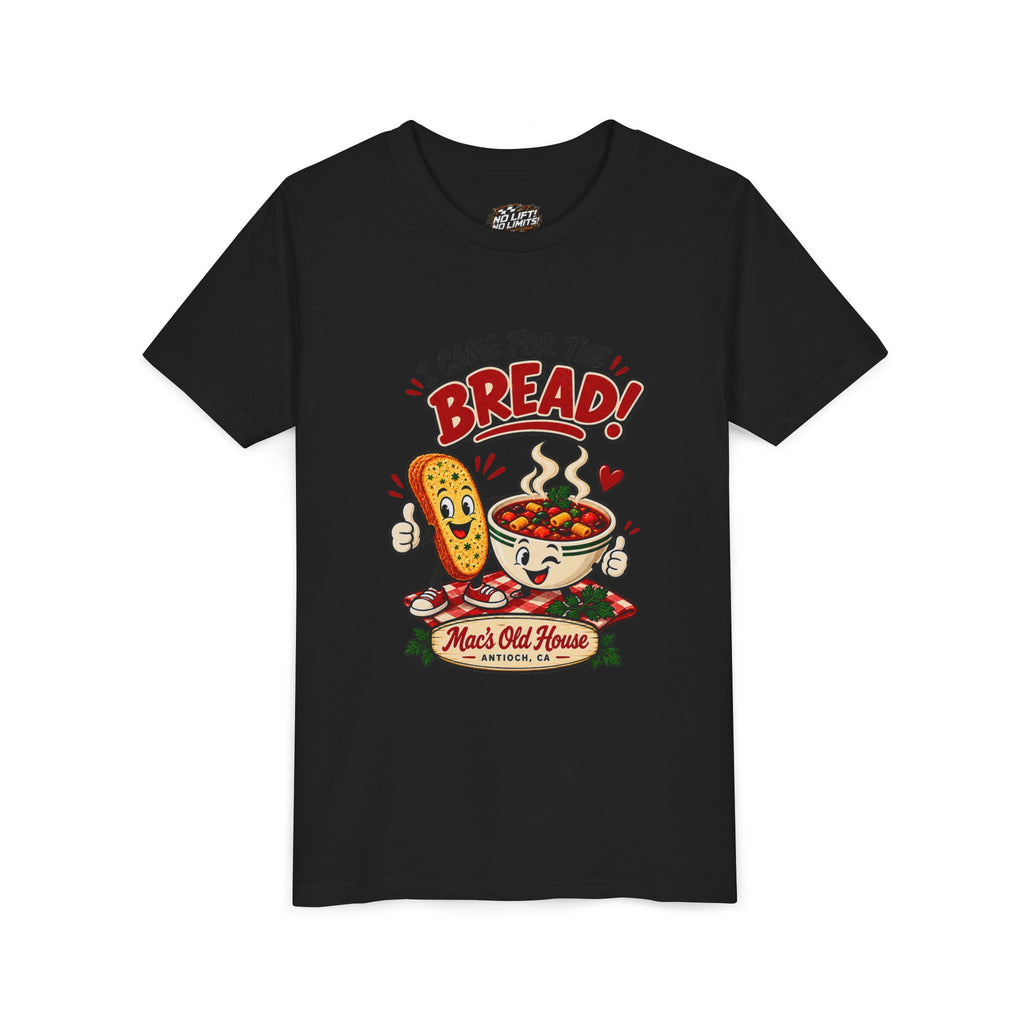 Youth Tee - "I Came for the Bread" Soup & Bread Kids T-Shirt