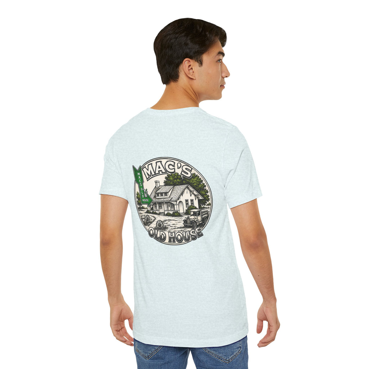 Mac's Old House Tee — Vintage Country House Graphic T-Shirt