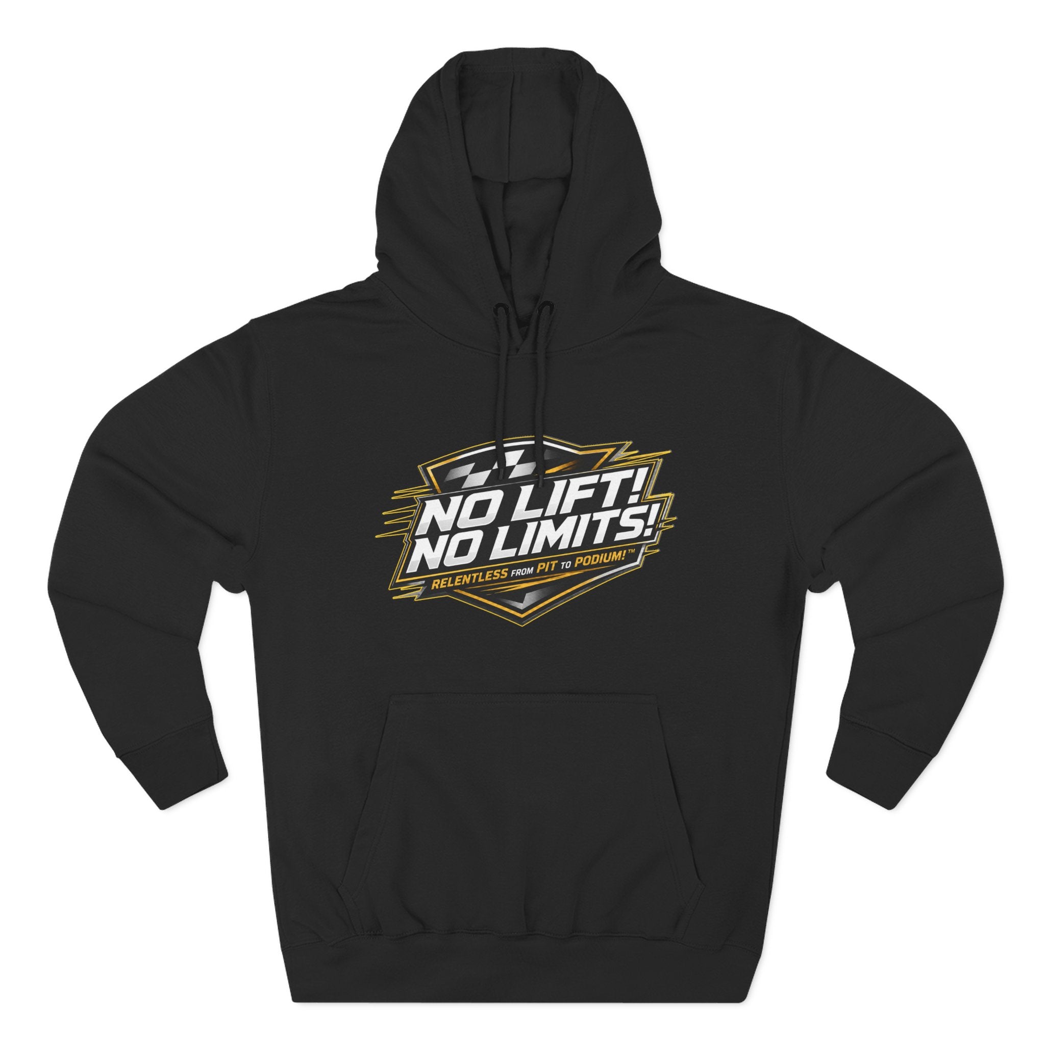 No Lift! No Limits! Relentless Hoodie — Motivational Gym Pullover